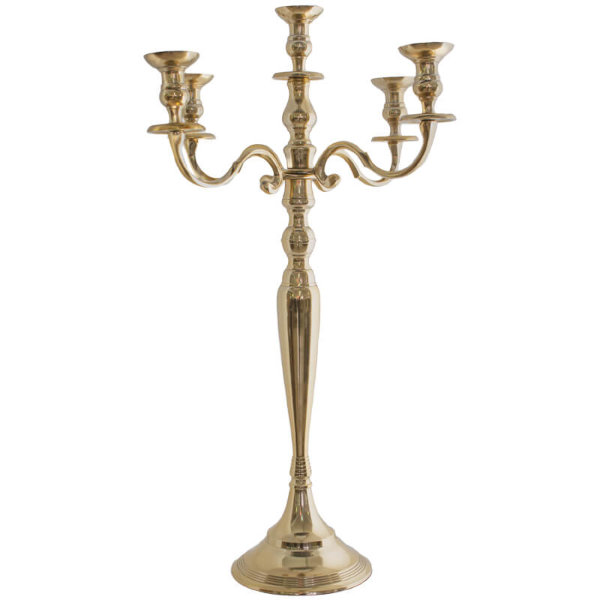 Gold 5arm Candelabra - dbLC002