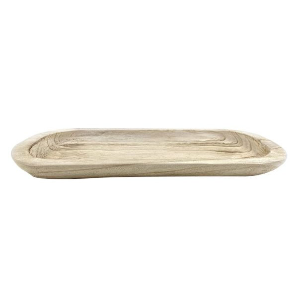 Oval wooden platter - dbLP001
