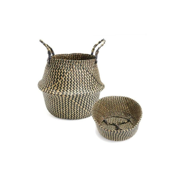 Zig-Zag Belly Basket Black - dbLB001